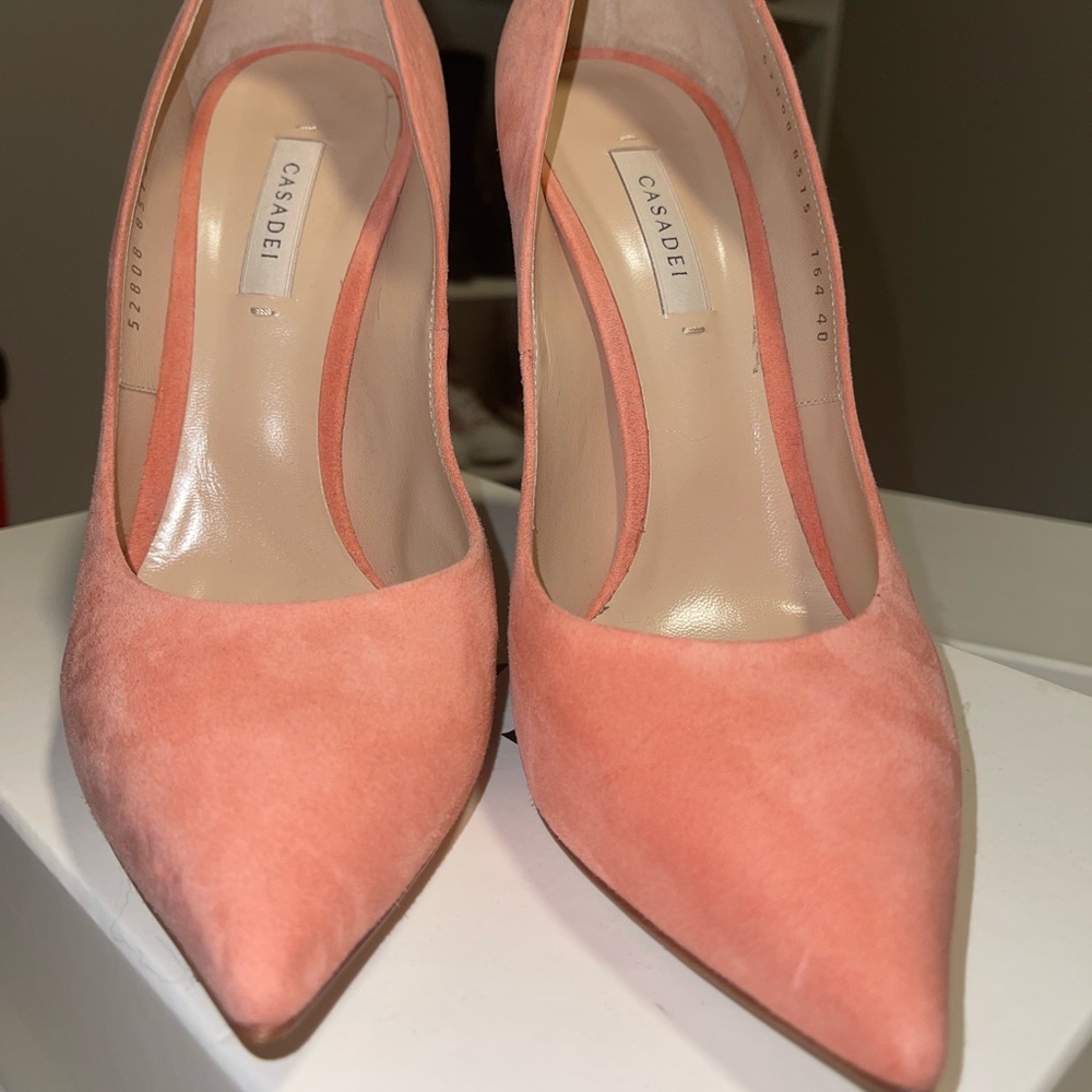 Casadei Blade techno decollete peach/light pink pumps - Picture 3 of 13